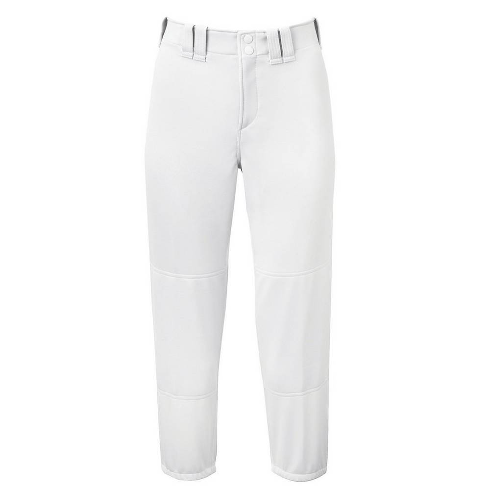 Pantalones Mizuno Belted Mujer Blancas Comprar UNEL-31587